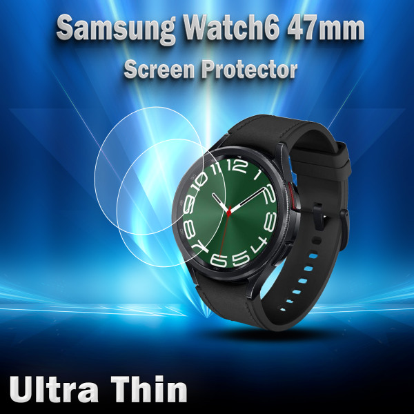 2-Pack Samsung Watch 47mm - Härdat glas 9H-Super kvalitet 3D Skärmskydd