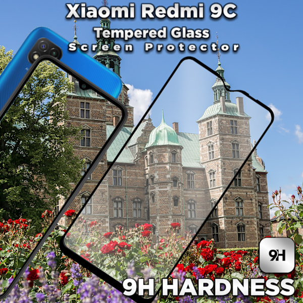 Xiaomi Redmi 9C - Härdat Glas 9H - Super kvalitet 3D Skärmskydd