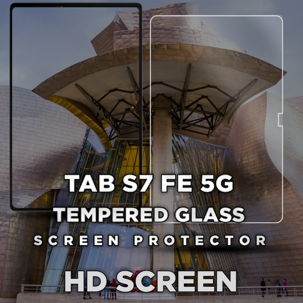 Samsung Galaxy Tab S7 FE (5G) - Härdat Glas 9H - Super Kvalitet Skärmskydd