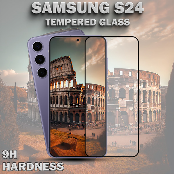 1-Pack SAMSUNG S24 Skærmbeskyttelse - Hærdet Glas 9H - Super kvalitet 3D
