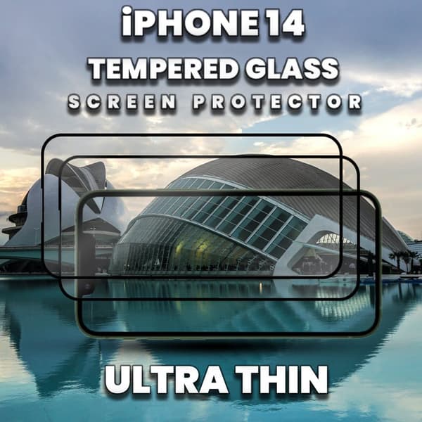 2-Pack IPHONE 14 Näytönsuoja - Karkaistu Lasi 9H - Super laatu 3D