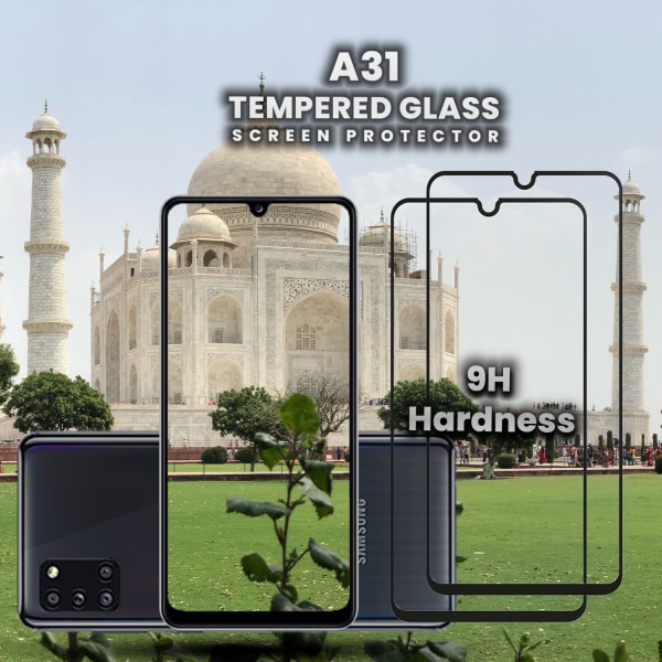 2-PaCK Samsung Galaxy A31 - Härdat Glas 9H-Super Kvalitet 3D