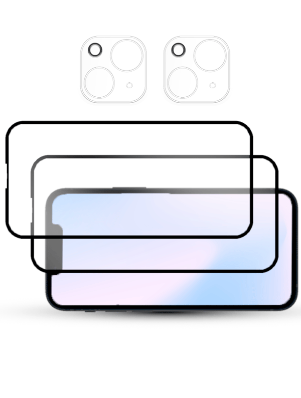 2-Pack IPHONE 13 Näytönsuoja - Karkaistu Lasi 9H - Super laatu 3D