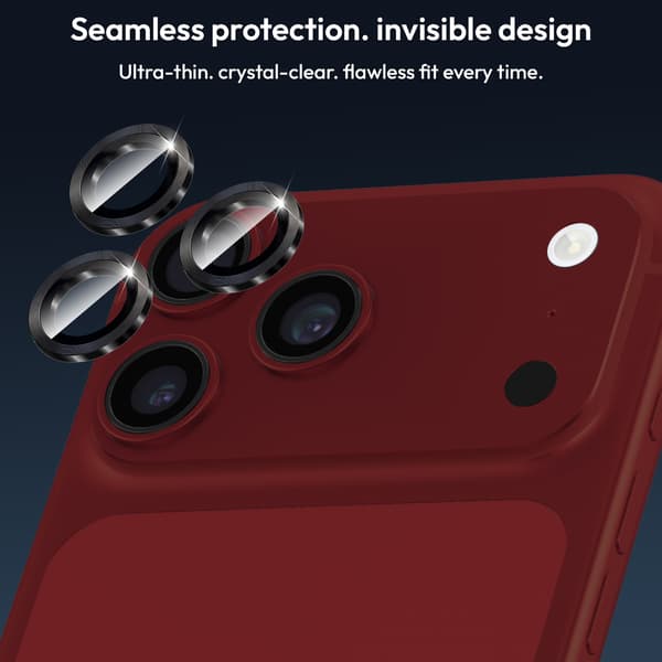 2-Pack iPhone 18 Pro Kameralinsskydd - Härdat Glas 9H - Super kvalitet 3D iPhone 18 Pro
