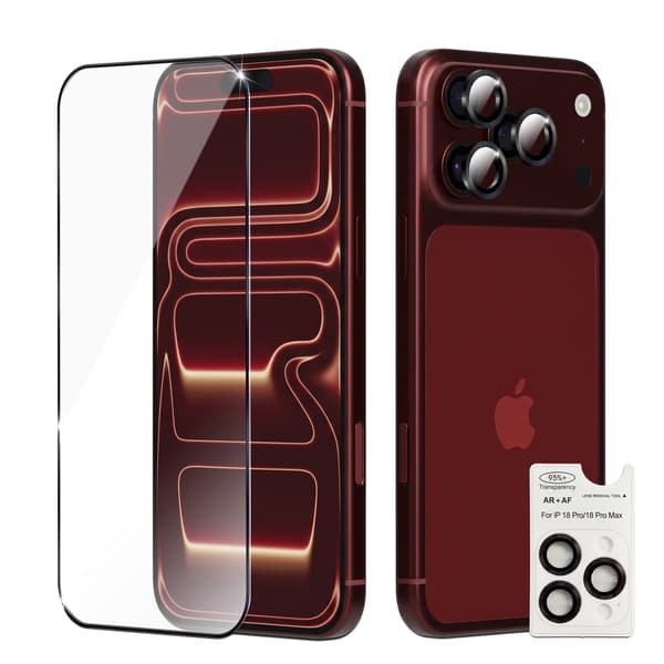 1-Pack iPhone 18 Pro Max Näytönsuoja & 1-Pack linssinsuoja - Karkaistu Lasi 9H - Super laatu 3D iPhone 18 Pro Max