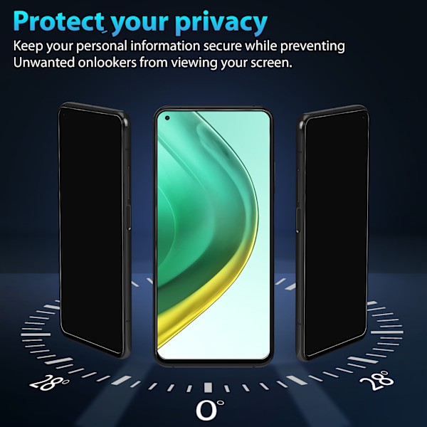 1-Pack Xiaomi 10T Pro Privacy Näytönsuoja - Karkaistu Lasi 9H - Super laatu 3D