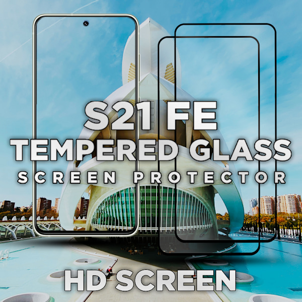 2 Pack Samsung S21 FE - 9H Härdat Glass - Super Kvalitet 3D