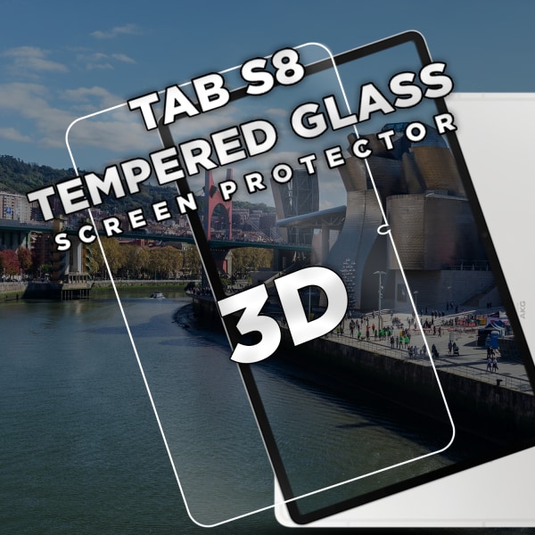 Samsung Galaxy Tab S8 - Härdat glas 9H-Super Kvalitet Skärmskydd