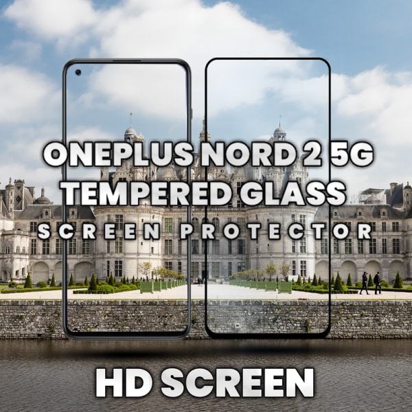 OnePlus Nord 2 5G - Härdat Glas 9H - Super kvalitet 3D Skärmskydd