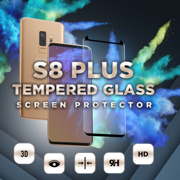 Samsung Galaxy S8 Plus - Härdat glas 9H–Super kvalitet 3D