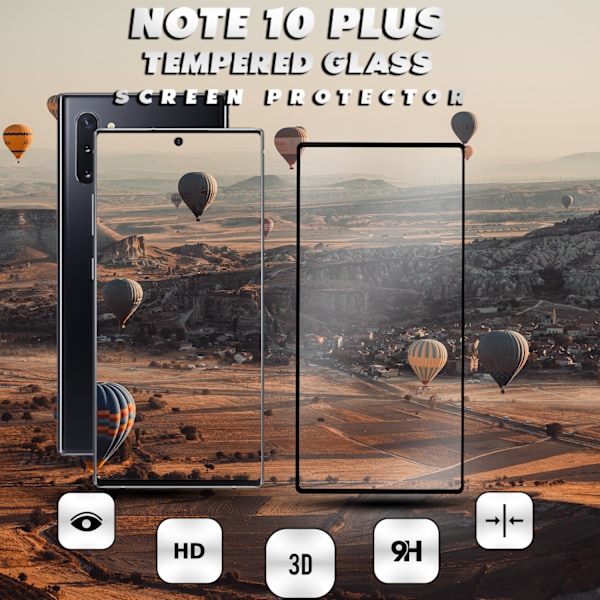 1-Pack Samsung Galaxy Note 10 Plus Skærmbeskyttelse - Hærdet Glas 9H - Super kvalitet 3D
