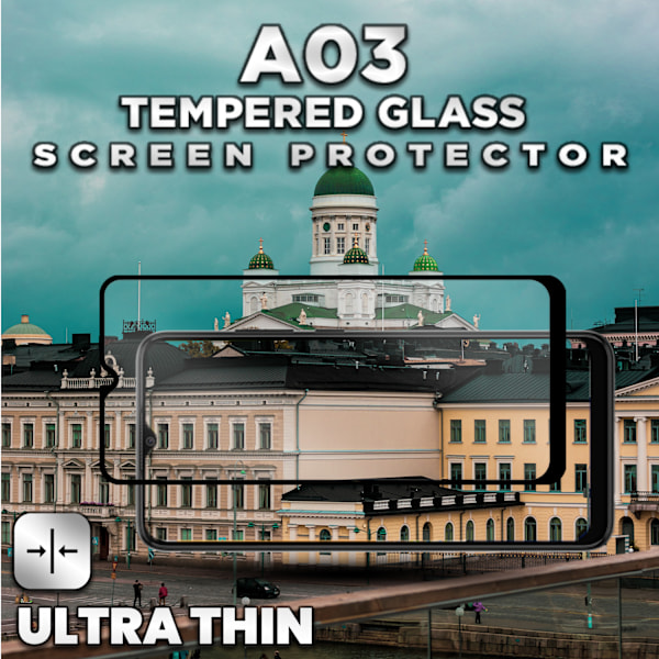 1-Pack SAMSUNG GALAXY A03 Näytönsuoja - Karkaistu Lasi 9H - Super laatu 3D