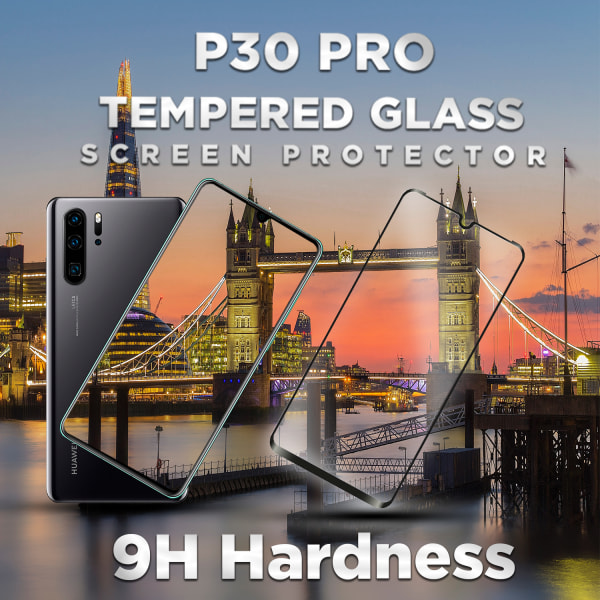 Huawei P30 Pro - Härdat Glas 9H – Super kvalitet 3D  Skärmskydd