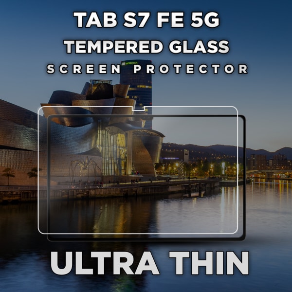 Samsung Galaxy Tab S7 FE (5G) - Härdat Glas 9H - Super Kvalitet Skärmskydd