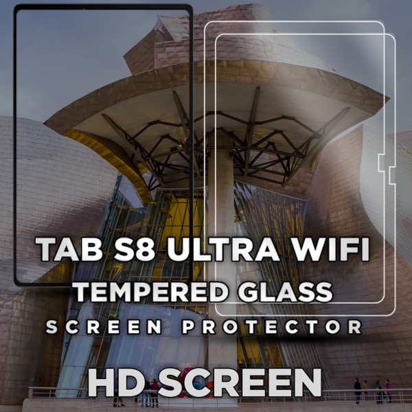 2-Pack Samsung Galaxy Tab S8 Ultra WiFi- Härdat Glas 9H - Super Kvalitet Skärmskydd