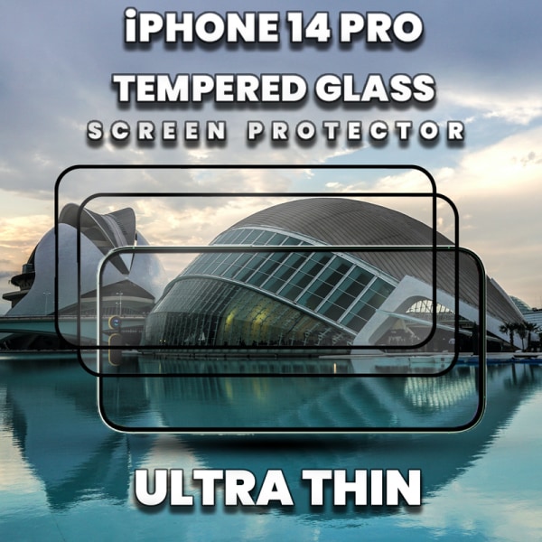 2-Pack iPhone 14 Pro - 9H Härdat Glass - Super kvalitet 3D