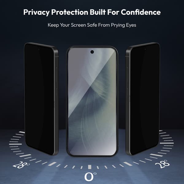 1-Pack Google Pixel 11 Privacy Skærmbeskyttelse & 1-Pack linsebeskyttelse - Hærdet Glas 9H - Super kvalitet 3D