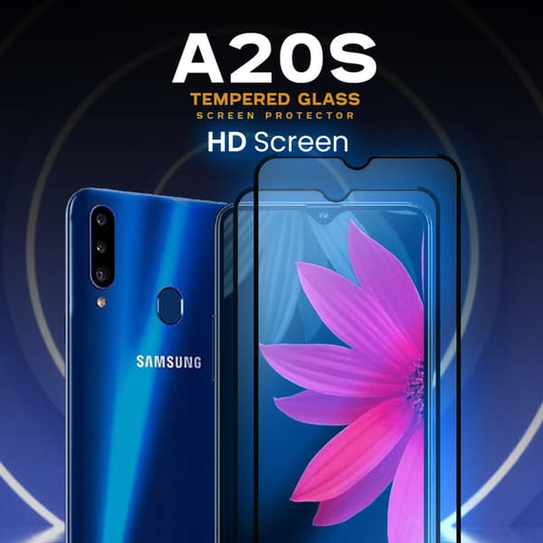 2 Pack Samsung Galaxy A20s - Härdat Glas 9H - Super Kvalitet 3D