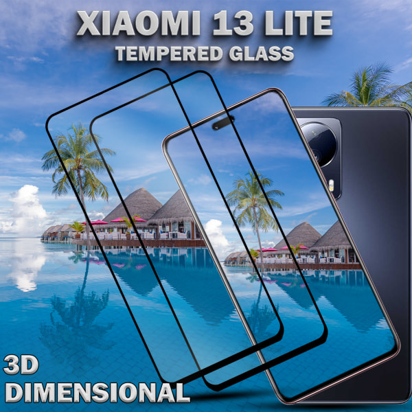 2-Pack Xiaomi 13 Lite - Härdat Glas 9H - Super kvalitet 3D Skärmskydd