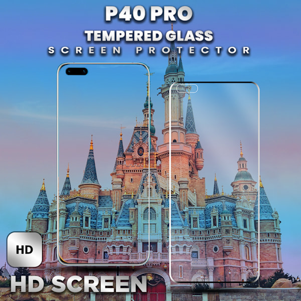 1-Pack HUAWEI P40 PRO Skærmbeskyttelse - Hærdet Glas 9H - Super kvalitet 3D