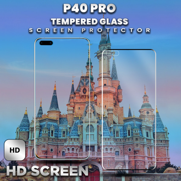 Huawei P40 Pro - Härdat glas 9H – Super kvalitet 3D Skärmskydd