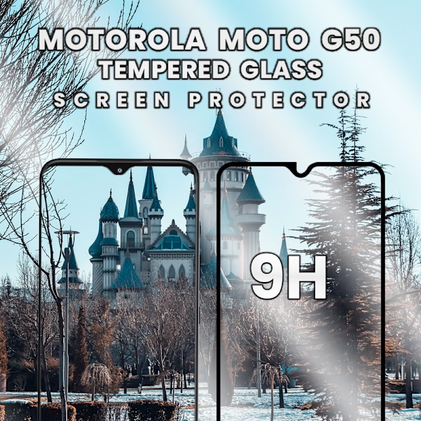 1-Pack MOTOROLA MOTO G50 Skærmbeskyttelse - Hærdet Glas 9H - Super kvalitet 3D