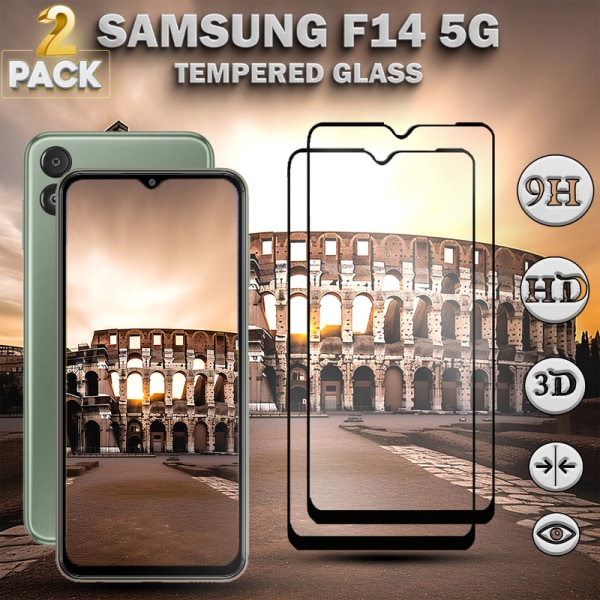 2-Pack Samsung F14 5G Skärmskydd - Härdat Glas 9H - Super kvalitet 3D