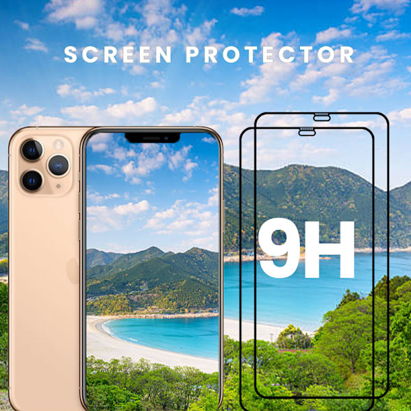 2-Pack IPHONE XR Skærmbeskyttelse - Hærdet Glas 9H - Super kvalitet 3D Iphone XR 