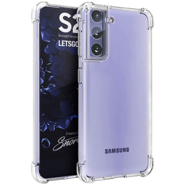 Samsung S21 Plus Premium Transparent Skal: Stöttåligt med Förstärkta Hörn