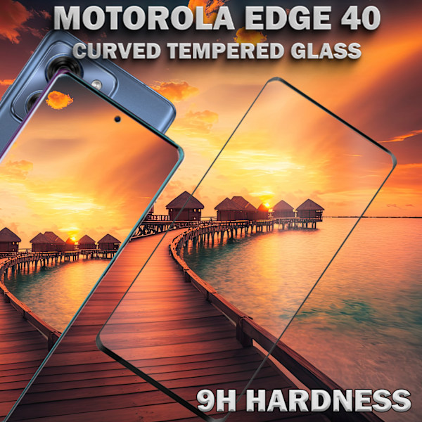 1-Pack MOTOROLA EDGE 40 Näytönsuoja - Karkaistu Lasi 9H - Super laatu 3D