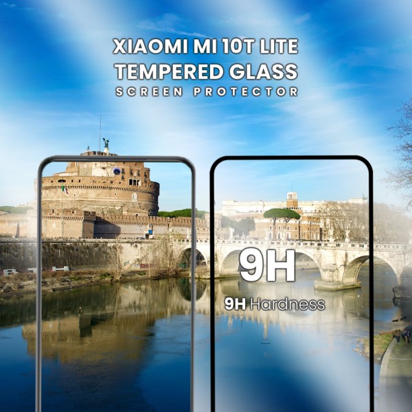 Xiaomi 10T Lite 5G - Härdat glas 9H - Super kvalitet 3D Skärmskydd