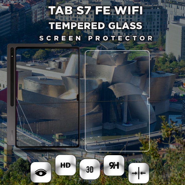 Samsung Galaxy Tab S7 FE (WiFi) - Härdat Glas 9H - Super Kvalitet Skärmskydd