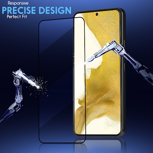 2-Pack SAMSUNG S22 PLUS Näytönsuoja - Karkaistu Lasi 9H - Super laatu 3D
