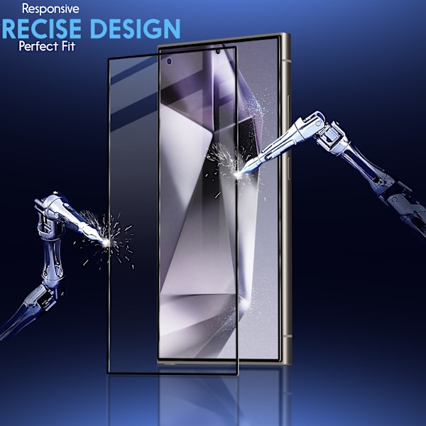 2-Pack SAMSUNG S24 ULTRA Skærmbeskyttelse & 1-Pack linsebeskyttelse - Hærdet Glas 9H - Super kvalitet 3D