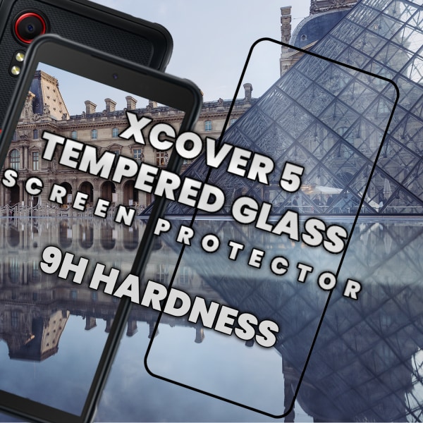 Samsung Xcover 5 - Härdat glas 9H-Super kvalitet 3D Skärmskydd