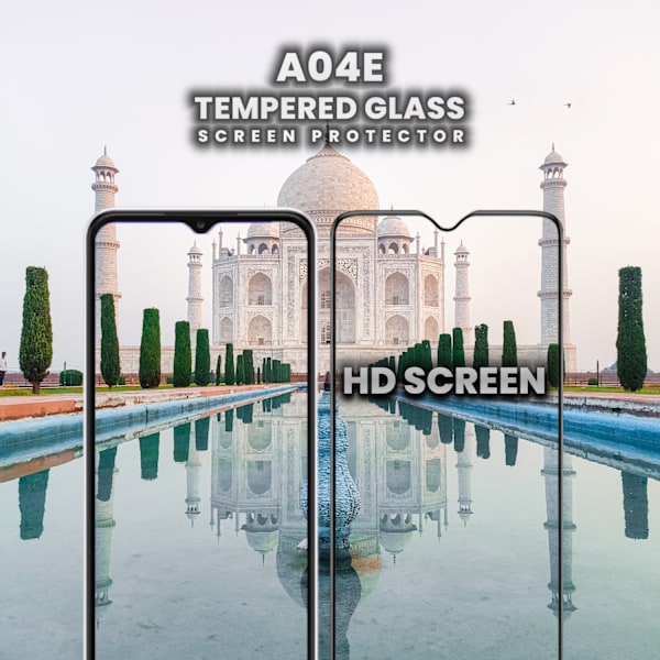 1-Pack SAMSUNG GALAXY A04E Skærmbeskyttelse - Hærdet Glas 9H - Super kvalitet 3D