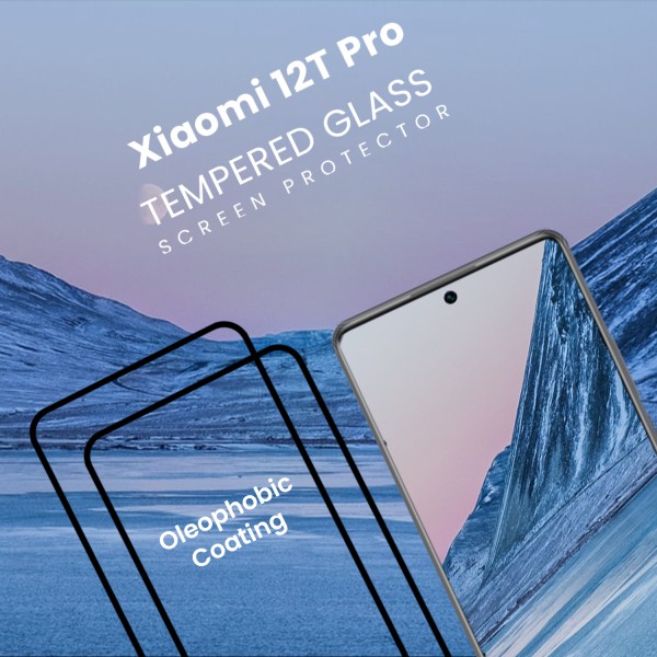 2-Pack Xiaomi 12T Pro - Härdat Glas 9H - Super kvalitet 3D Skärmskydd