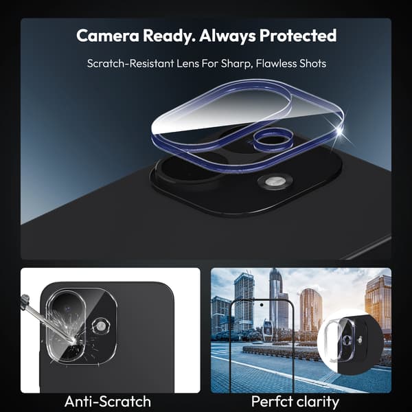 2-Pack Xiaomi Redmi Note 17 Skærmbeskyttelse & 2-Pack linsebeskyttelse - Hærdet Glas 9H - Super kvalitet 3D