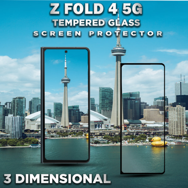 Samsung Galaxy Z FOLD 4 5G - Härdat Glas 9H - Super Kvalitet 3D Skärmskydd