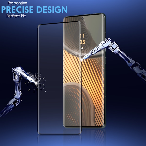 2-Pack MOTOROLA EDGE 50 ULTRA Näytönsuoja - Karkaistu Lasi 9H - Super laatu 3D