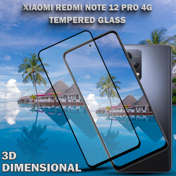 Xiaomi Redmi Note 12 Pro (4G) - Härdat Glas 9H-Super kvalitet 3D Skärmskydd