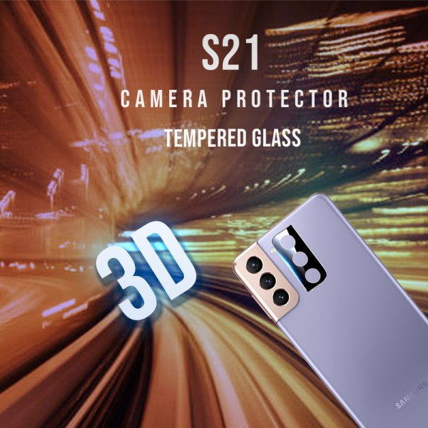 Linsskydd S21 Kamera - Härdat Glas 9H - Super Kvalitativt 3D
