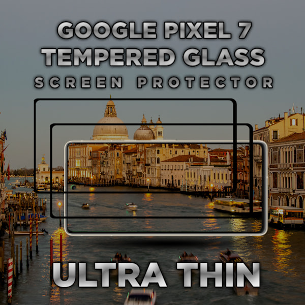 2-Pack GOOGLE PIXEL 7 Näytönsuoja - Karkaistu Lasi 9H - Super laatu 3D