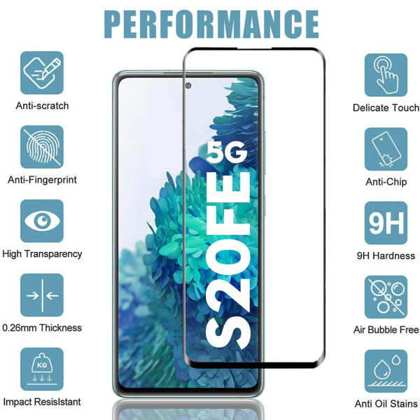 2-Pack Samsung S20 FE - 9H Härdat Glass - Top Kvalitet