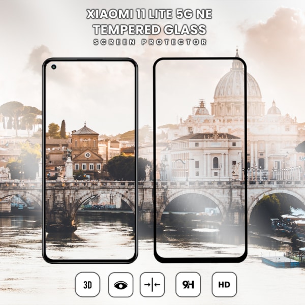 1-Pack XIAOMI 11 LITE NE Skærmbeskyttelse - Hærdet Glas 9H - Super kvalitet 3D