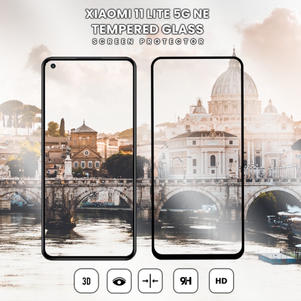 Xiaomi 11 Lite 5G NE - Härdat Glas 9H - Super kvalitet 3D