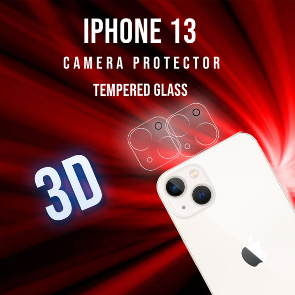 2-Pack Linsskydd iPhone13 Kamera - Härdat Glas 9H - Super 3D