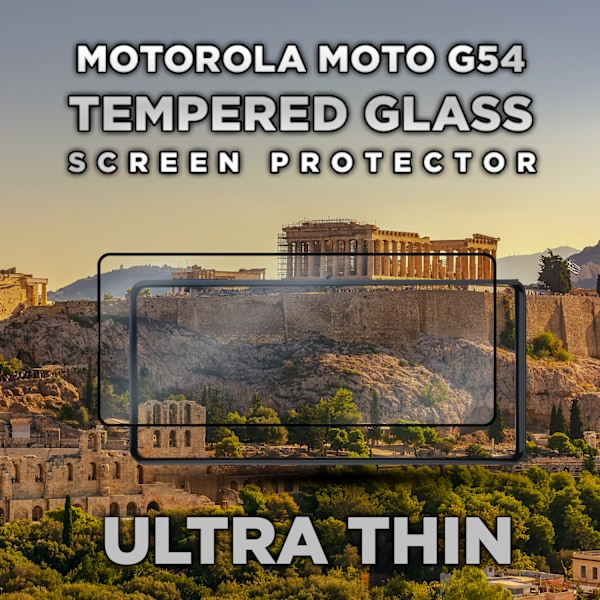 Motorola Moto G54 - Härdat Glas 9H - Super kvalitet 3D Skärmskydd