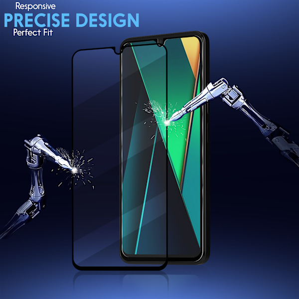 2-Pack Xiaomi Poco C75 Skärmskydd & 2-Pack linsskydd - Härdat Glas 9H - Super kvalitet 3D
