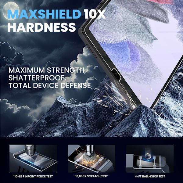 1-Pack Samsung Tab A7 Lite Skärmskydd - Härdat Glas 9H - Super kvalitet 3D